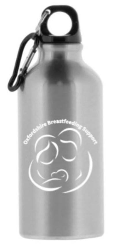 stainless steel water bottle with OBS logo